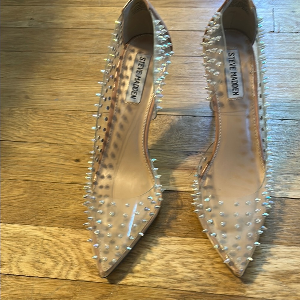 Steve Madden Cream Studded Heels